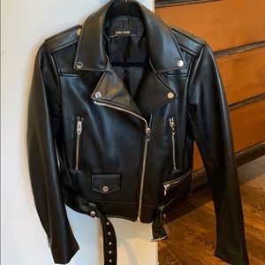 Zara vegan leather jacket